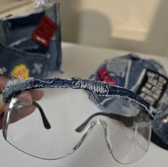 Denim Patchwork Bag and Cap Set - Picture 11 of 12